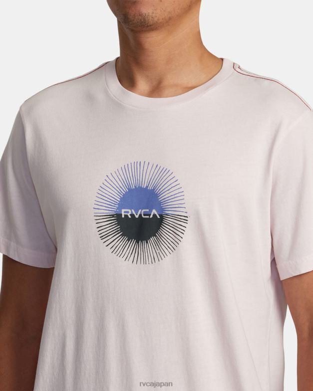 衣類 TP8J47 ライトピンク RVCA 男性 日食Tシャツ
