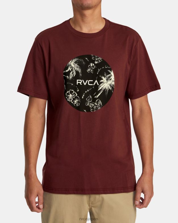 衣類 TP8J4 オックスブラッドレッド RVCA 男性 モーターティー