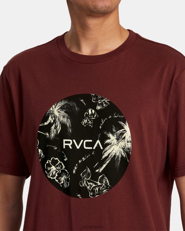 衣類 TP8J4 オックスブラッドレッド RVCA 男性 モーターティー