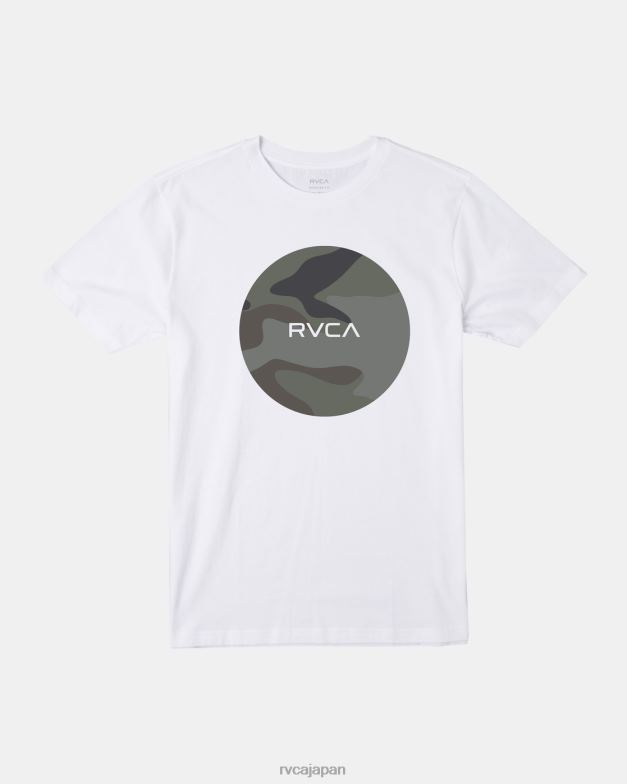 衣類 TP8J511 白 RVCA 男性 モーターズTシャツ