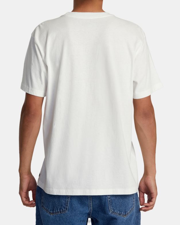 衣類 TP8J51 アンティークホワイト RVCA 男性 コリン・サシンガム フロート T シャツ