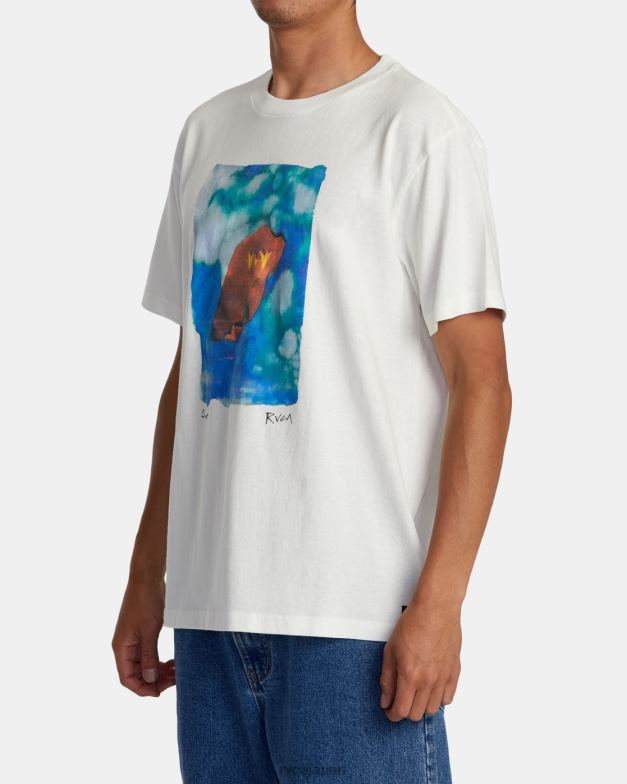 衣類 TP8J51 アンティークホワイト RVCA 男性 コリン・サシンガム フロート T シャツ