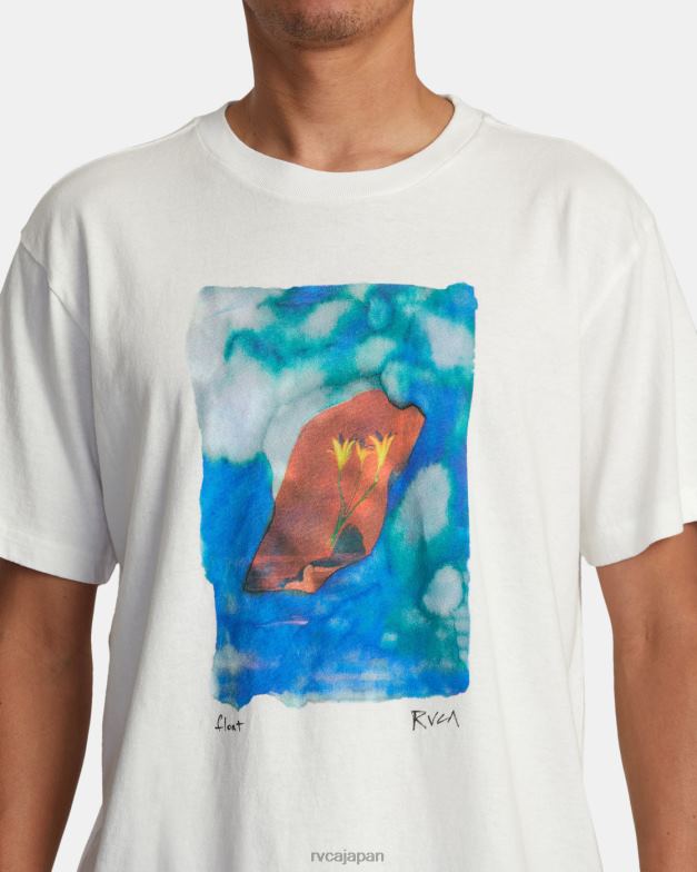 衣類 TP8J51 アンティークホワイト RVCA 男性 コリン・サシンガム フロート T シャツ