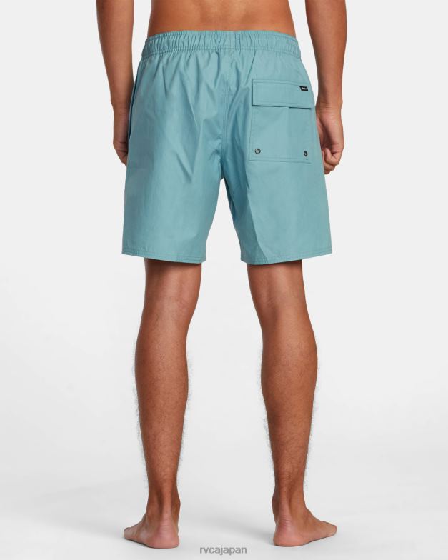衣類 TP8J521 常緑樹 RVCA 男性 反対側の伸縮性ウエストハイブリッド水陸両用ショーツ