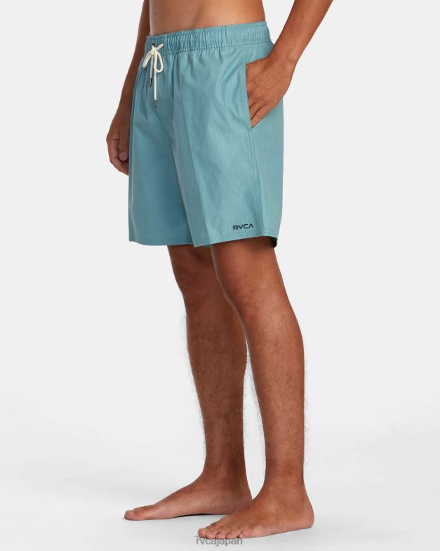 衣類 TP8J521 常緑樹 RVCA 男性 反対側の伸縮性ウエストハイブリッド水陸両用ショーツ