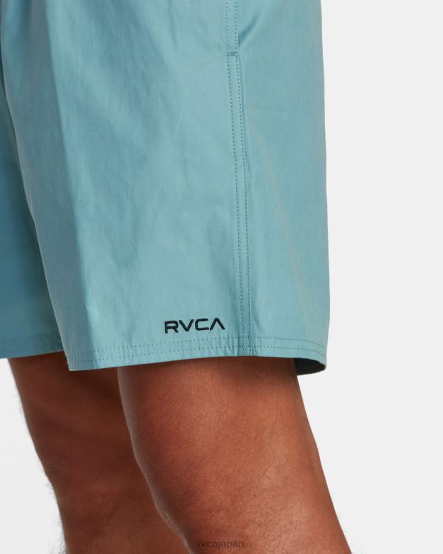 衣類 TP8J521 常緑樹 RVCA 男性 反対側の伸縮性ウエストハイブリッド水陸両用ショーツ
