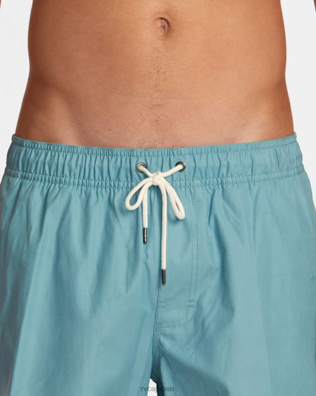 衣類 TP8J521 常緑樹 RVCA 男性 反対側の伸縮性ウエストハイブリッド水陸両用ショーツ