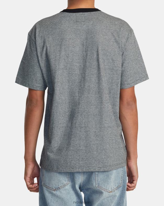 衣類 TP8J522 黒 RVCA 男性 モラン Tシャツ