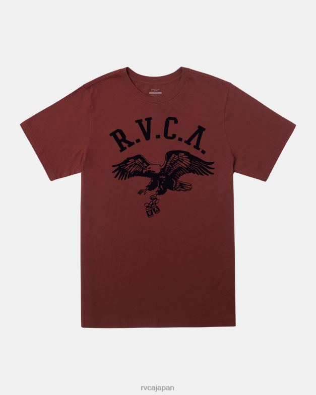 衣類 TP8J576 赤い地球 RVCA 男性 バイオブTシャツ