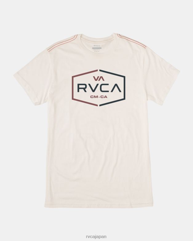 衣類 TP8J581 アンティークホワイト RVCA 男性 レイオーバースラブTシャツ