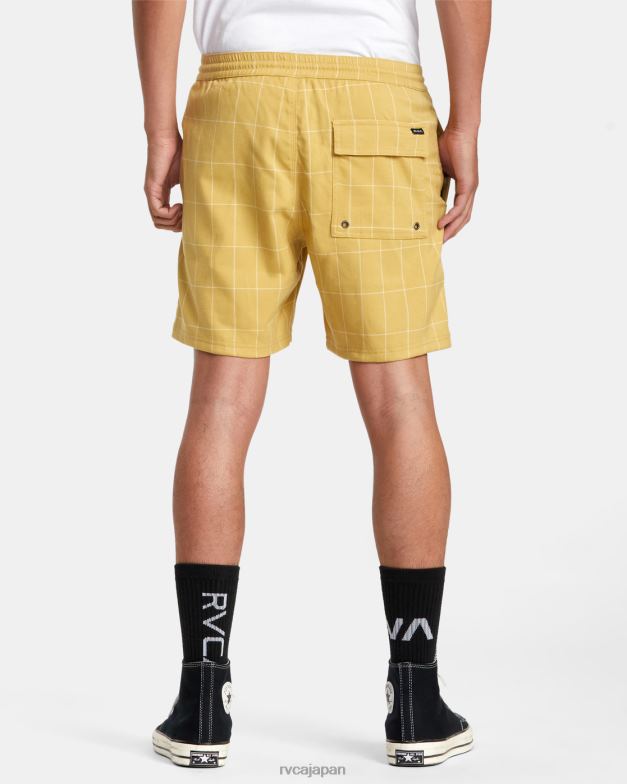衣類 TP8J58 バナナ RVCA 男性 エスケープスーツ伸縮性ウォークショーツ 17