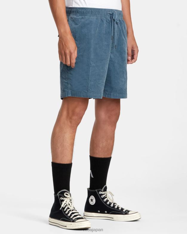 衣類 TP8J60 ライトダックブルー RVCA 男性 エスケープ エラスティック ウエスト コーデュロイ ショーツ 17
