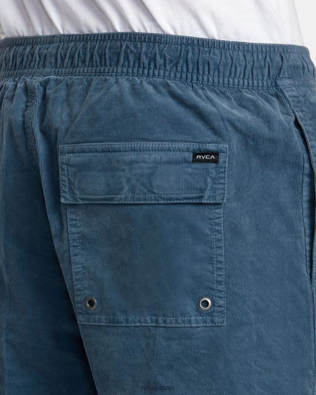 衣類 TP8J60 ライトダックブルー RVCA 男性 エスケープ エラスティック ウエスト コーデュロイ ショーツ 17