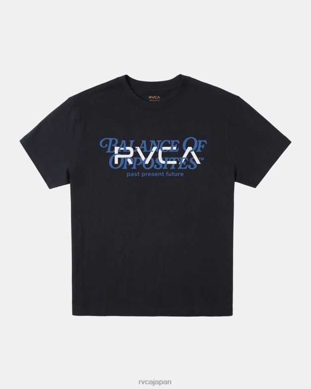 衣類 TP8J63 黒 RVCA 男性 ビッグバランスTシャツ