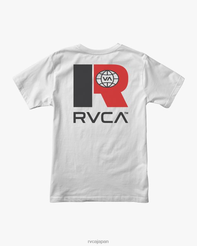 衣類 TP8J645 白 RVCA 男性 物流ポケットTシャツ