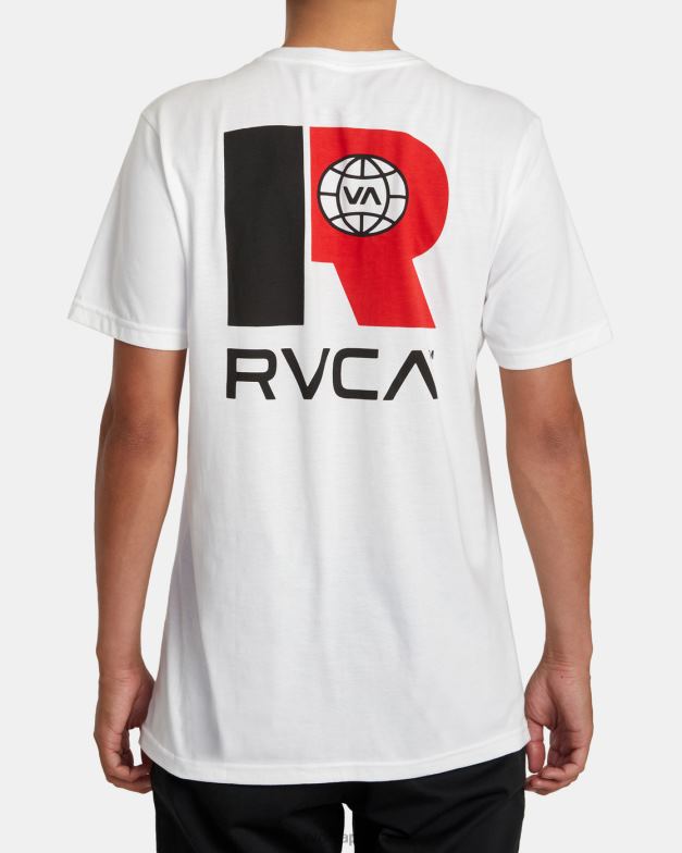衣類 TP8J645 白 RVCA 男性 物流ポケットTシャツ