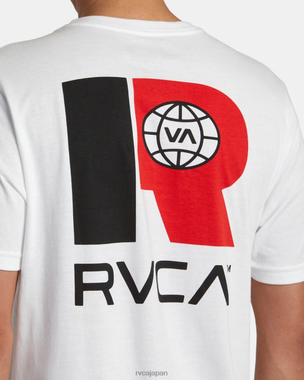 衣類 TP8J645 白 RVCA 男性 物流ポケットTシャツ