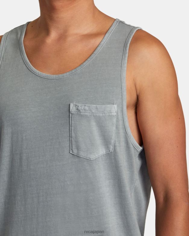 衣類 TP8J654 記念碑 RVCA 男性 PTCピグメントタンクTシャツ