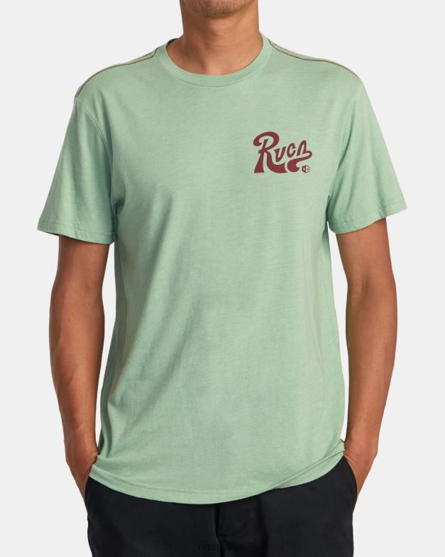 衣類 TP8J66 緑のもや RVCA 男性 タクティクスTシャツ