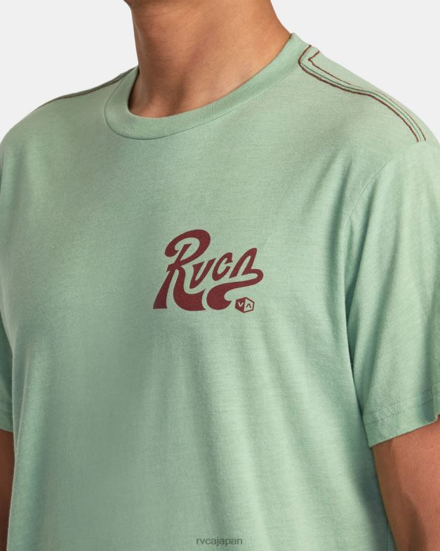 衣類 TP8J66 緑のもや RVCA 男性 タクティクスTシャツ