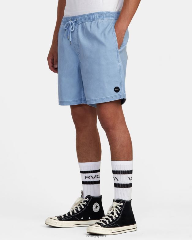 衣類 TP8J690 デジャブルー RVCA 男性 エスケープ弾性ウエストウォークショーツ 17