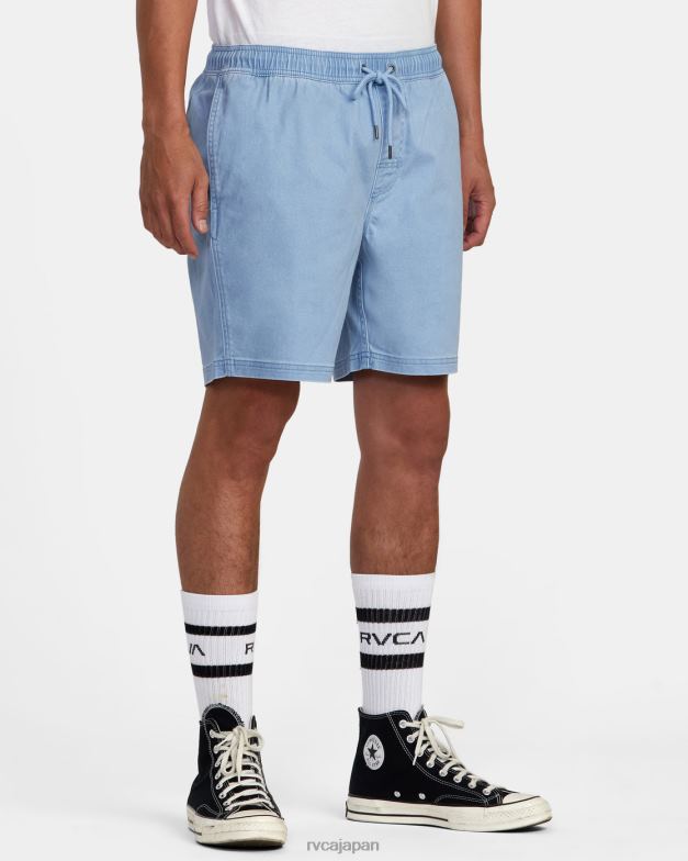 衣類 TP8J690 デジャブルー RVCA 男性 エスケープ弾性ウエストウォークショーツ 17