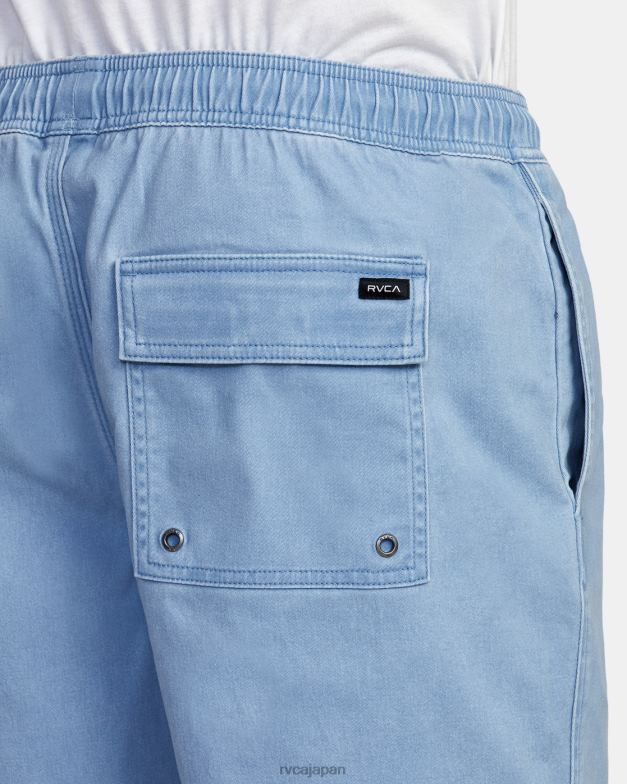 衣類 TP8J690 デジャブルー RVCA 男性 エスケープ弾性ウエストウォークショーツ 17