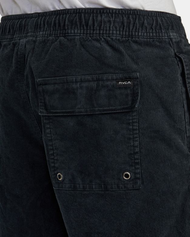 衣類 TP8J693 黒 RVCA 男性 エスケープ エラスティック ウエスト コーデュロイ ショーツ 17