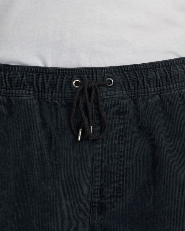 衣類 TP8J693 黒 RVCA 男性 エスケープ エラスティック ウエスト コーデュロイ ショーツ 17