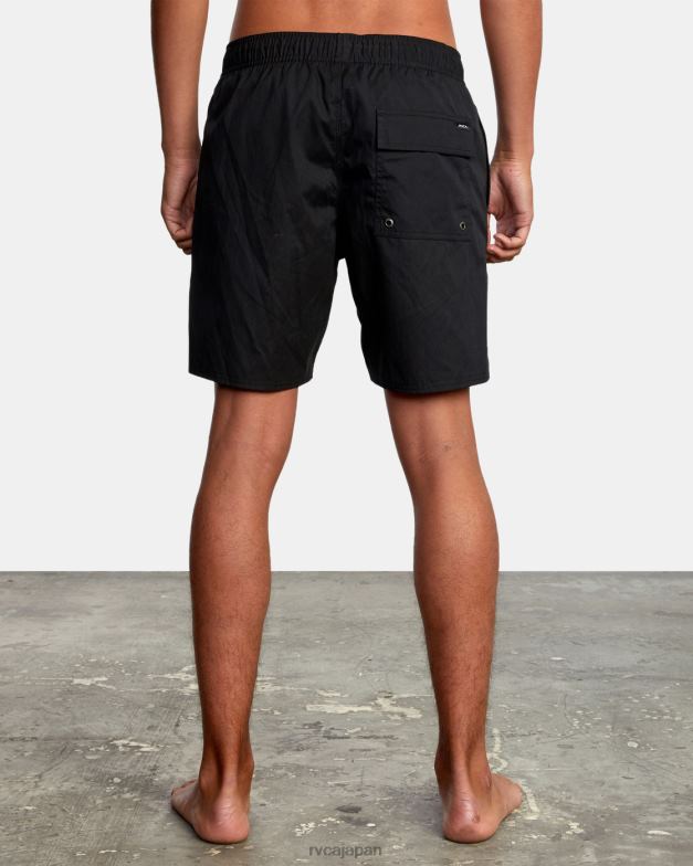 衣類 TP8J699 黒 RVCA 男性 オポジットハイブリッド伸縮性ショーツ