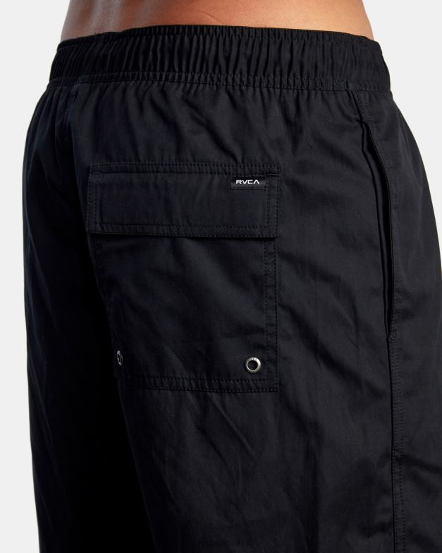 衣類 TP8J699 黒 RVCA 男性 オポジットハイブリッド伸縮性ショーツ