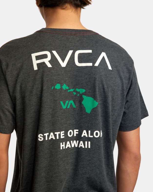 衣類 TP8J702 黒/緑 RVCA 男性 アロハTシャツの状態