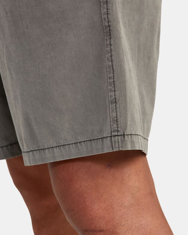 衣類 TP8J708 海賊黒 RVCA 男性 オールタイム コースタル リンスド ハイブリッド 19 ショーツ