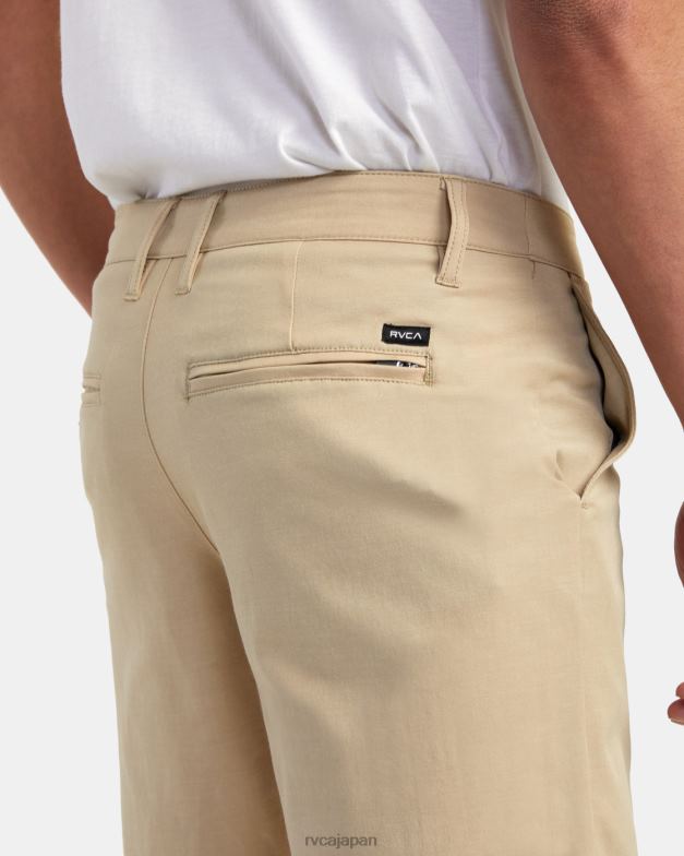 衣類 TP8J721 カーキ RVCA 男性 ハイブリッド 19 ショーツに戻る