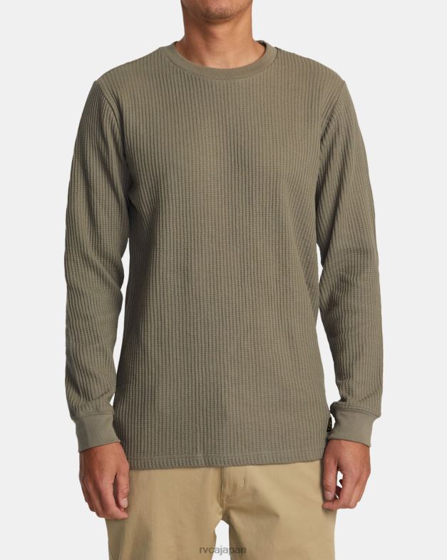 衣類 TP8J737 アロエ RVCA 男性 日勤長袖サーマルシャツ