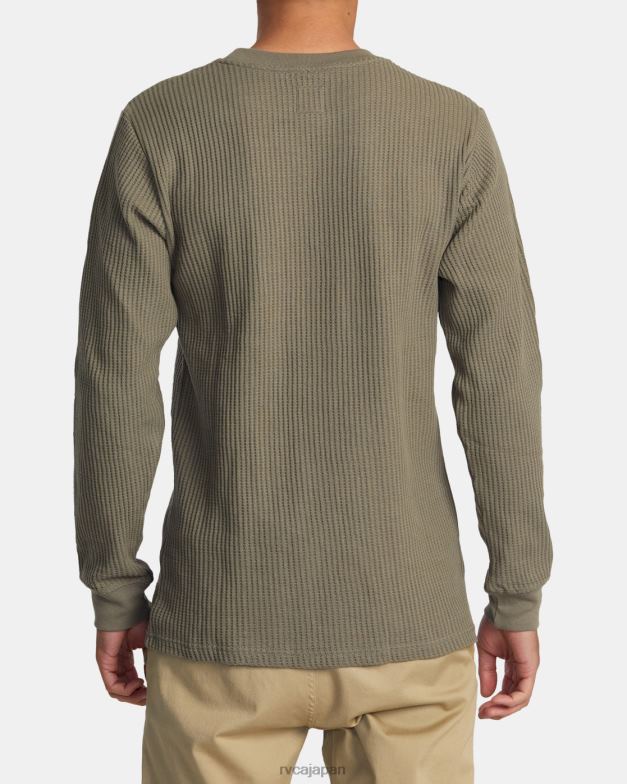 衣類 TP8J737 アロエ RVCA 男性 日勤長袖サーマルシャツ