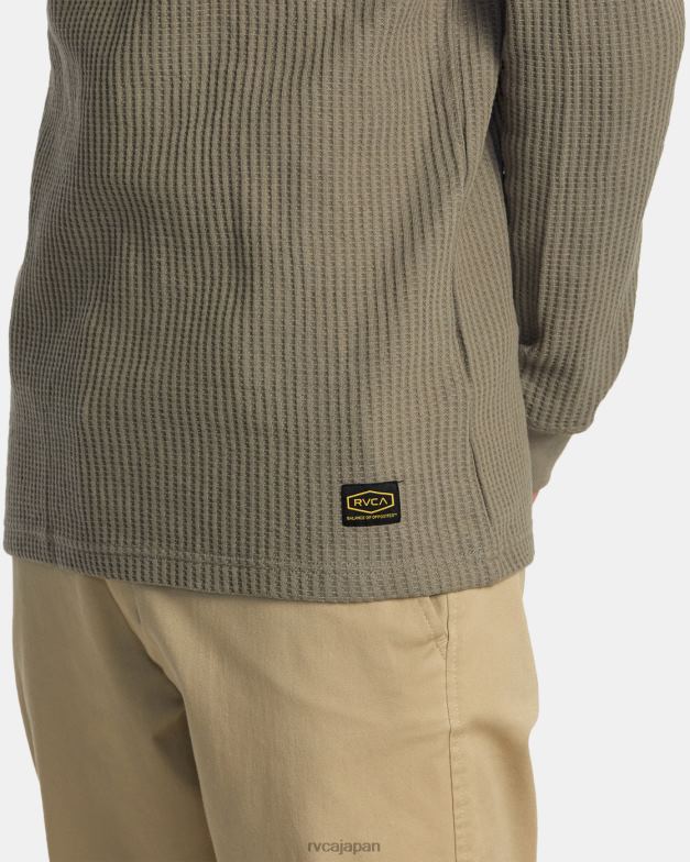 衣類 TP8J737 アロエ RVCA 男性 日勤長袖サーマルシャツ