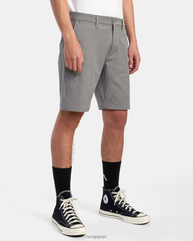 衣類 TP8J741 アスレチックヘザー RVCA 男性 ハイブリッド 19 ショーツに戻る