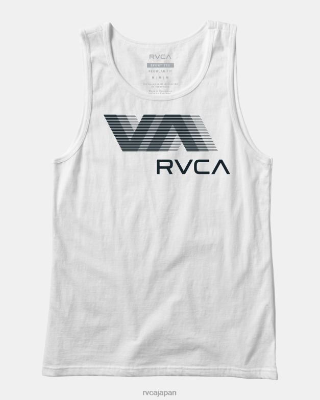 衣類 TP8J755 白 RVCA 男の子たち ヴァブラータンク