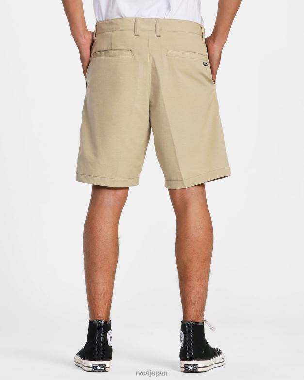 衣類 TP8J780 カーキ RVCA 男性 ダガー チノ ハイブリッド ボードショーツ