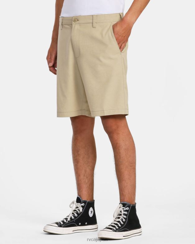 衣類 TP8J780 カーキ RVCA 男性 ダガー チノ ハイブリッド ボードショーツ