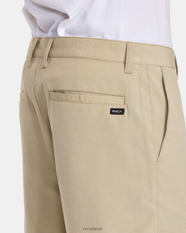 衣類 TP8J780 カーキ RVCA 男性 ダガー チノ ハイブリッド ボードショーツ