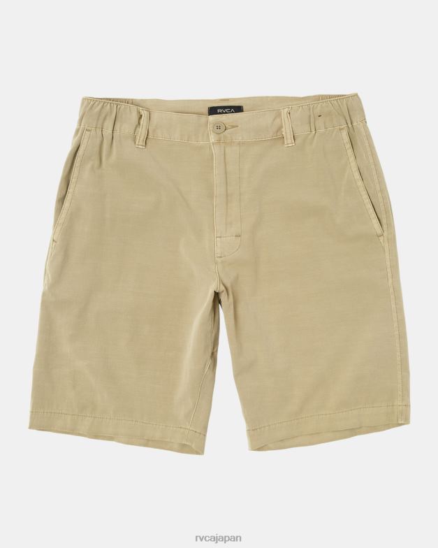 衣類 TP8J780 カーキ RVCA 男性 ダガー チノ ハイブリッド ボードショーツ