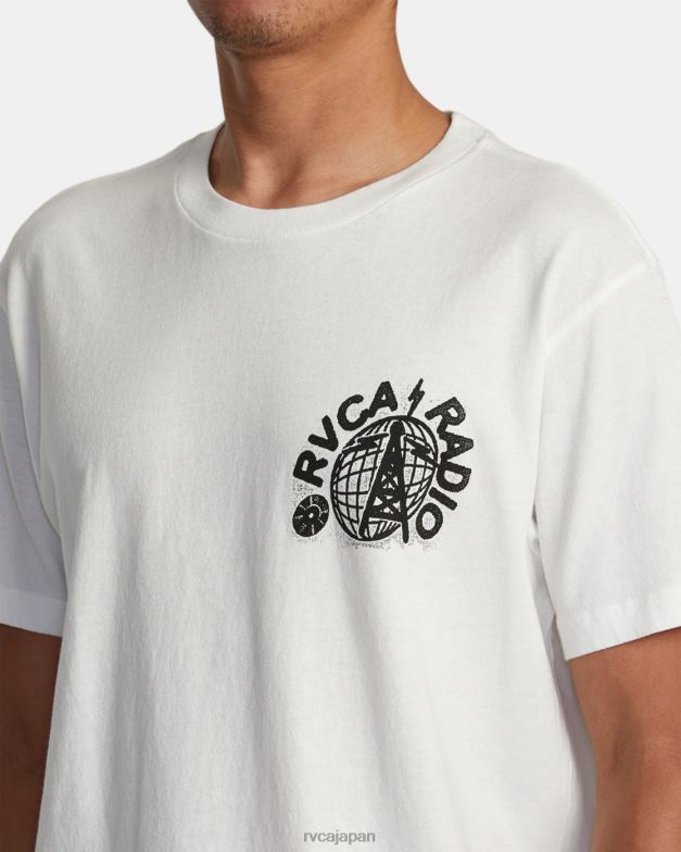 衣類 TP8J78 アンティークホワイト RVCA 男性 ティー