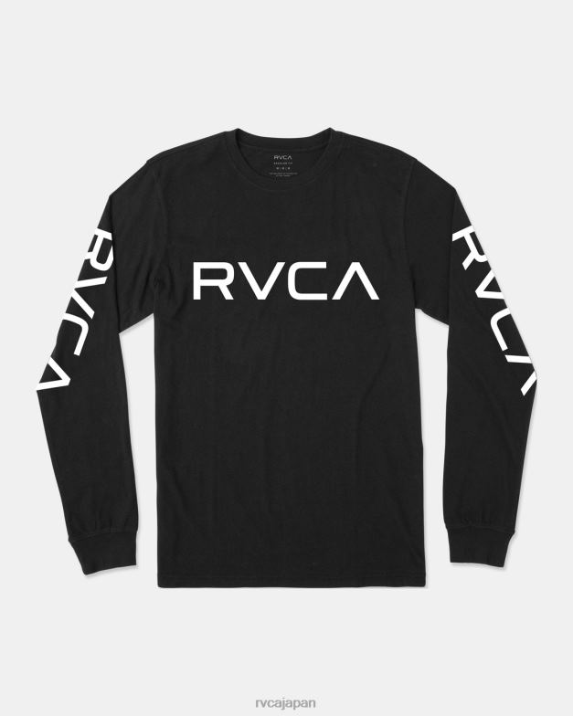 衣類 TP8J810 黒、白 RVCA 男の子たち 大きな長袖Tシャツ