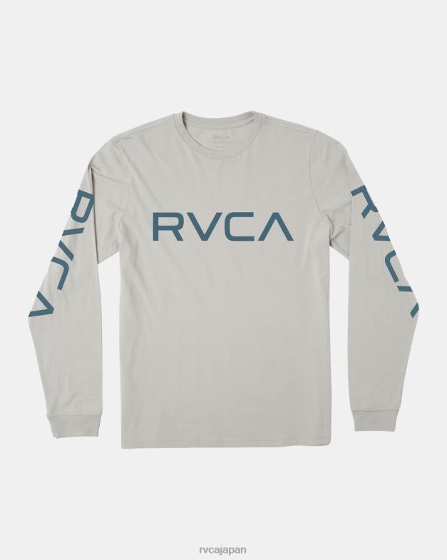 衣類 TP8J821 鉄 RVCA 男性 大きな長袖Tシャツ