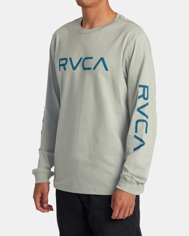 衣類 TP8J821 鉄 RVCA 男性 大きな長袖Tシャツ