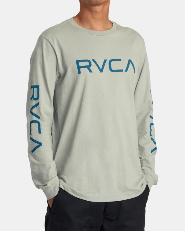 衣類 TP8J821 鉄 RVCA 男性 大きな長袖Tシャツ