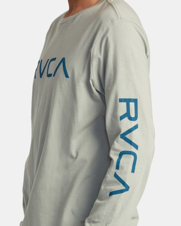 衣類 TP8J821 鉄 RVCA 男性 大きな長袖Tシャツ