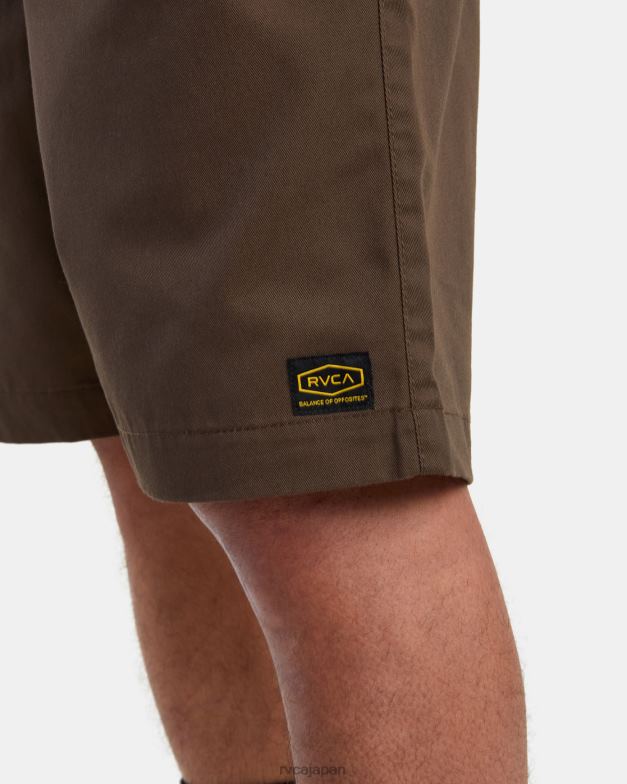 衣類 TP8J822 チョコレート RVCA 男性 アメリカーナ ウォークショーツ 22
